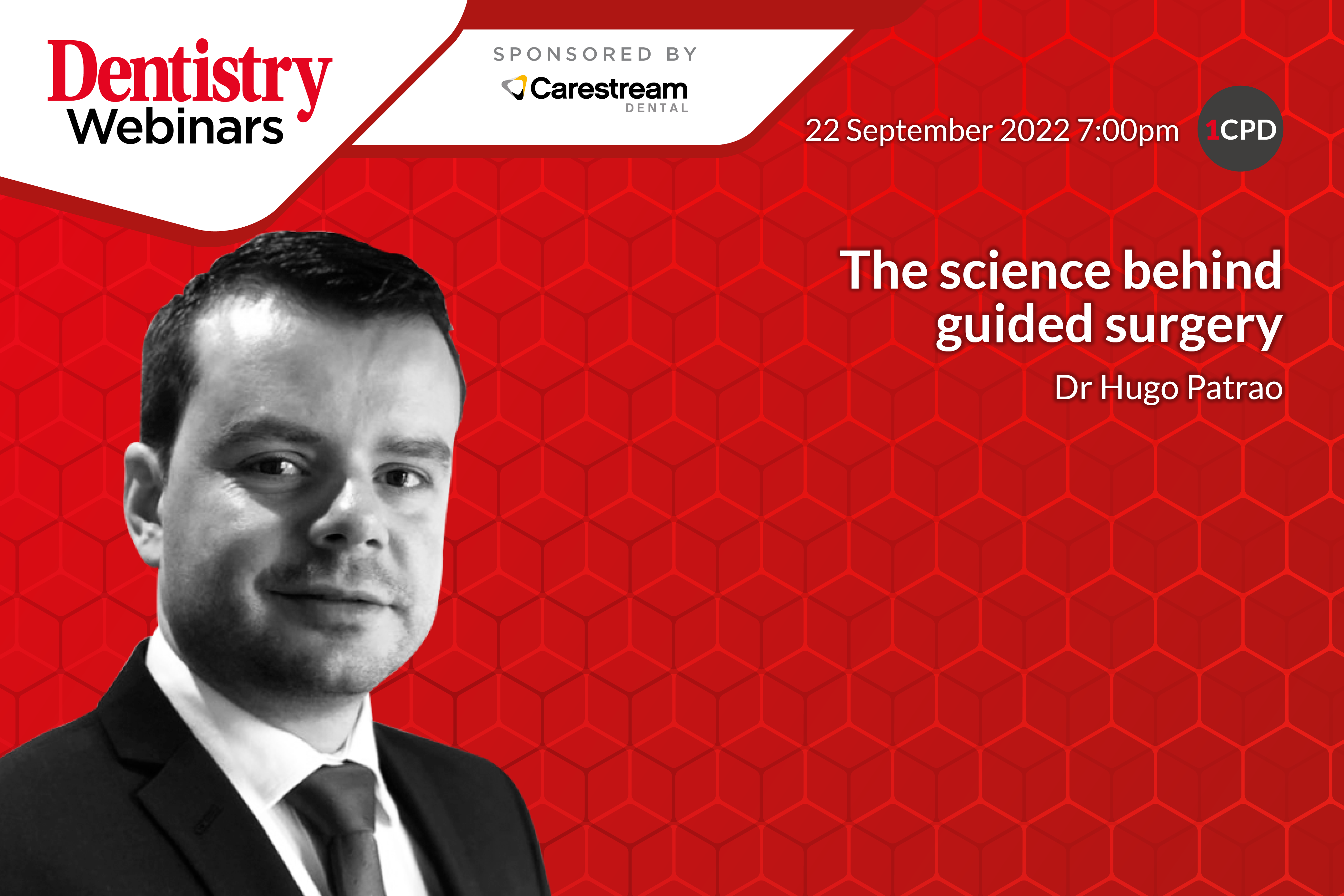 Join Hugo Patrao on Thursday 22 September at 7pm as he discusses the science behind guided surgery – sign up now!