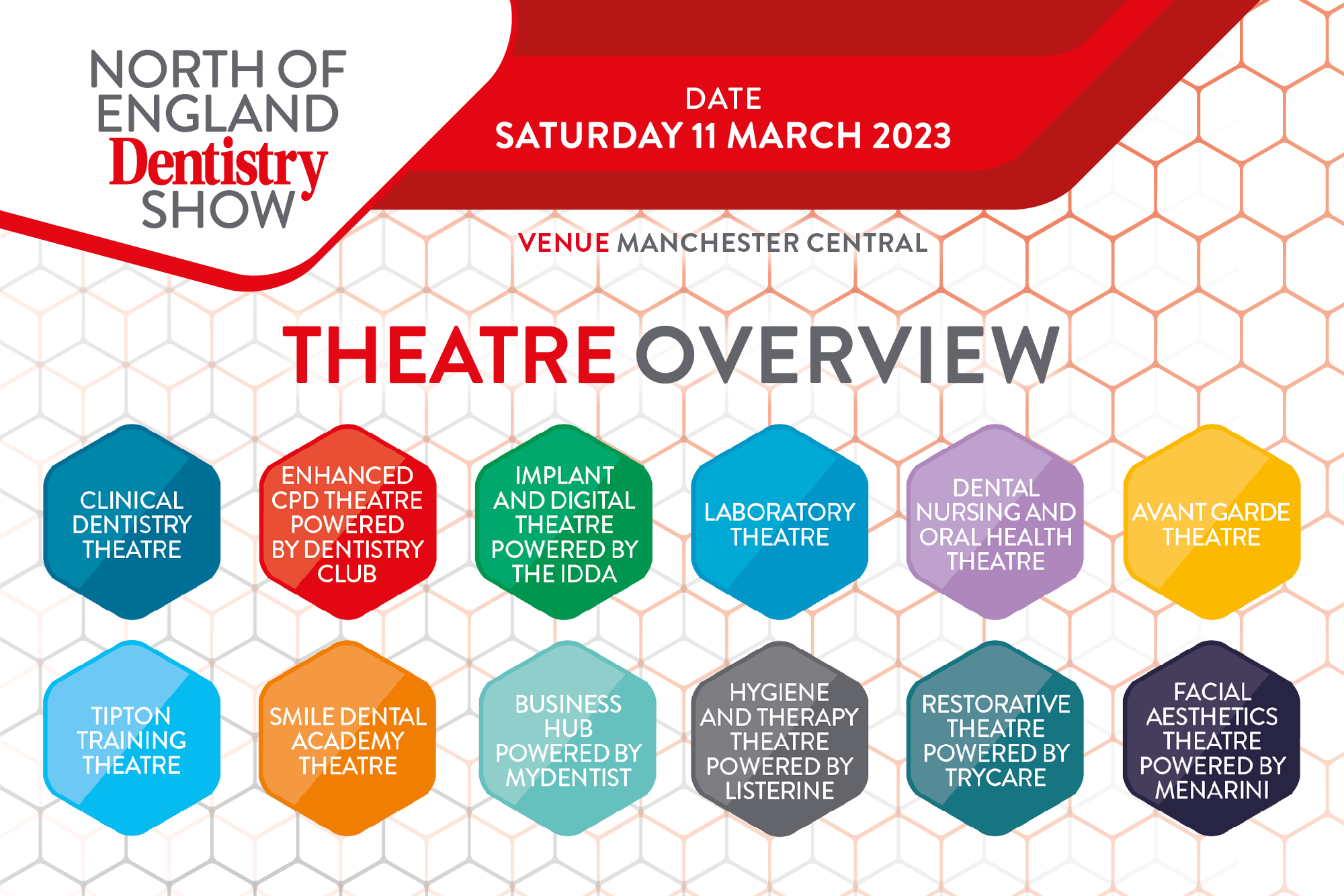 The North of England Dentistry Show kicks off in two months' time. Here are the theatres, speakers and topics you can explore. 