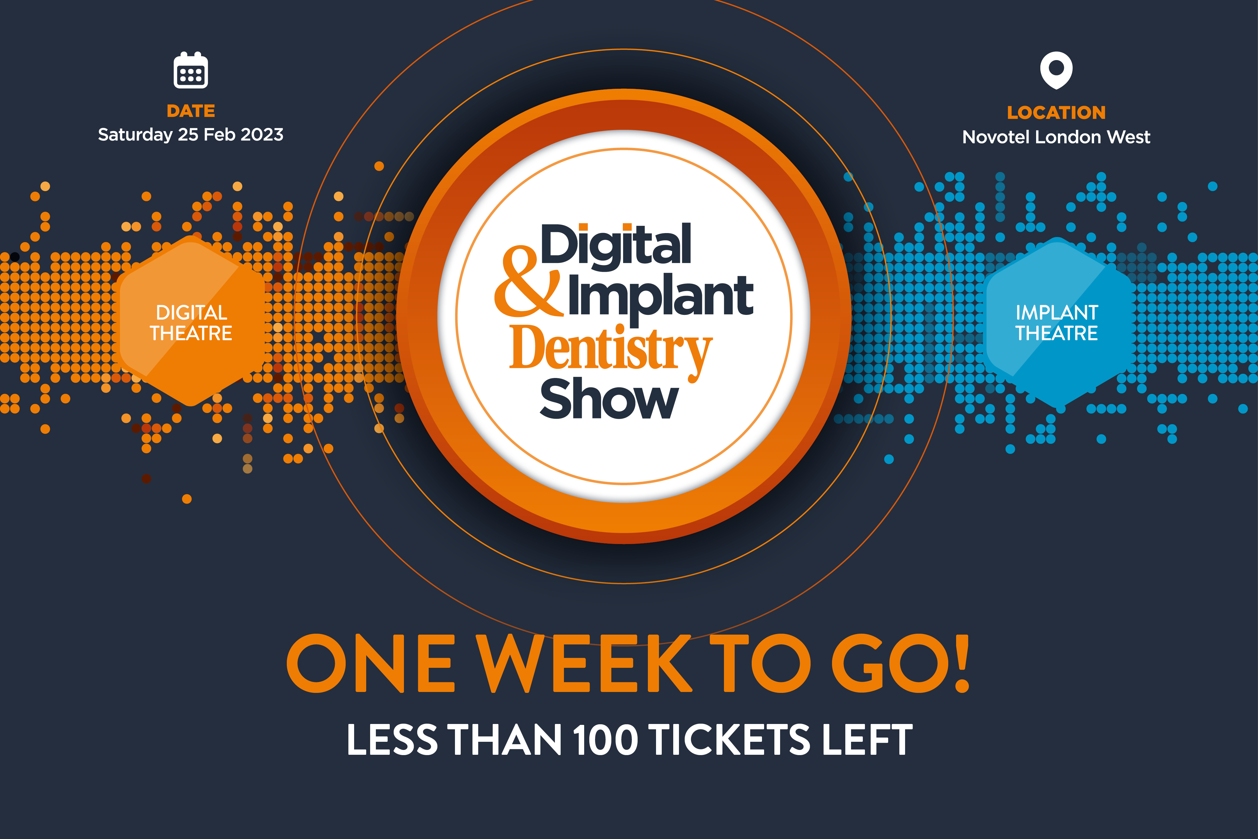In just one week's time, the Digital and Implant Dentistry Show is making its way to London. Hurry and register your place for free now.