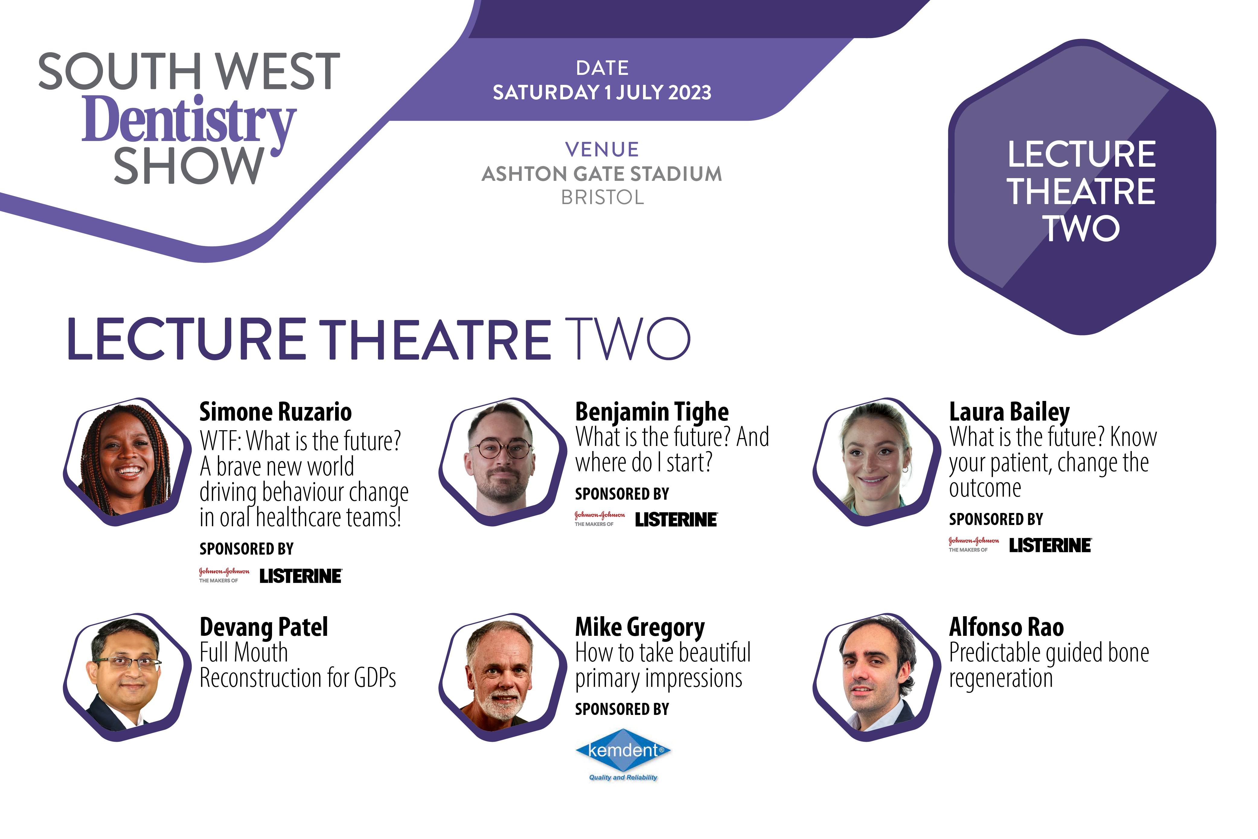 With less than two months until the South West Dentistry Show arrives in Bristol, find out more about the speakers you can expect to see in Lecture Theatre Two.